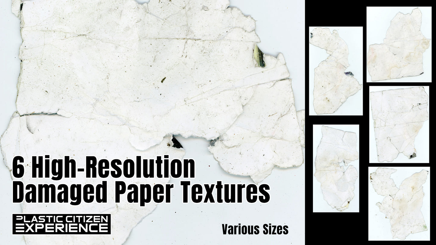 6 Damaged Paper Textures
