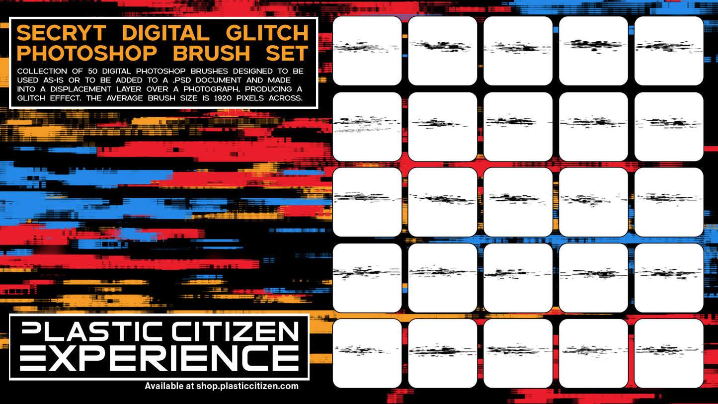 Secryt Digital Glitch (Photoshop Brushes)