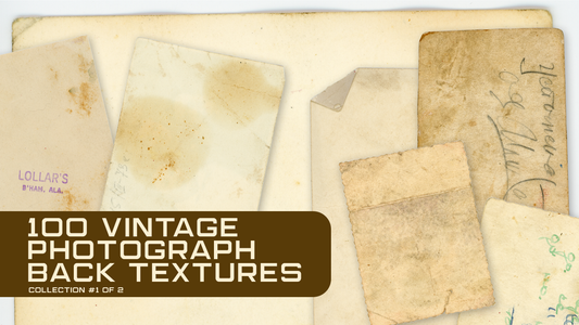 100 Vintage Photograph Back Textures Collection #1 of 2
